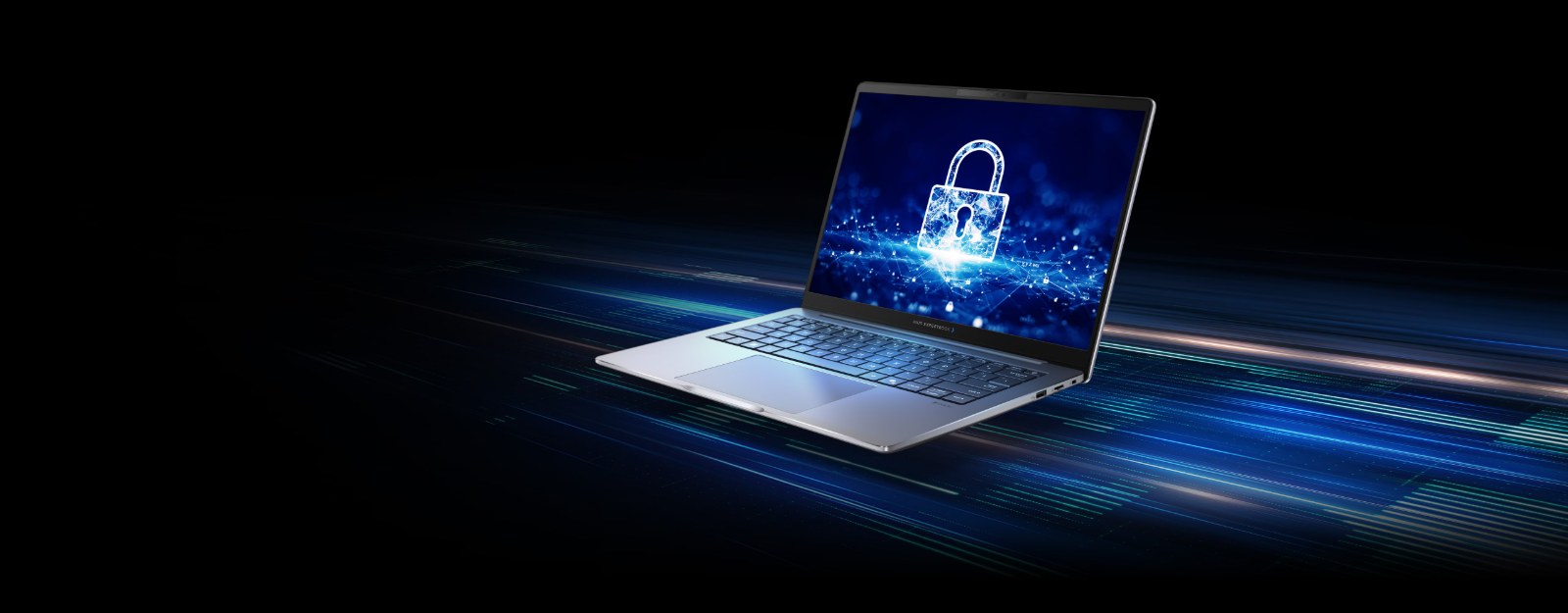Visualisasi keamanan berlapis ASUS ExpertGuardian pada ExpertBook P5 G2